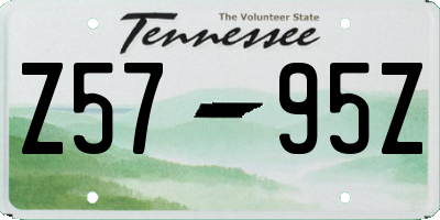 TN license plate Z5795Z