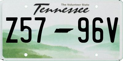 TN license plate Z5796V