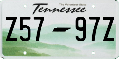 TN license plate Z5797Z