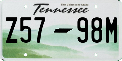 TN license plate Z5798M