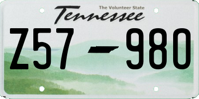 TN license plate Z5798O