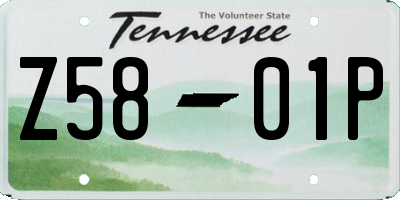 TN license plate Z5801P