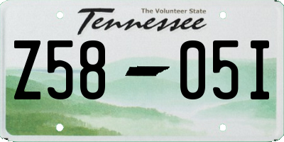 TN license plate Z5805I