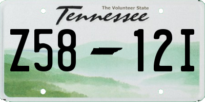 TN license plate Z5812I