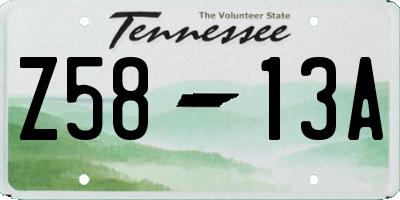 TN license plate Z5813A