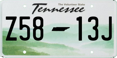 TN license plate Z5813J