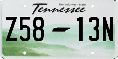 TN license plate Z5813N