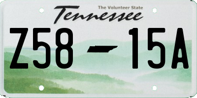 TN license plate Z5815A