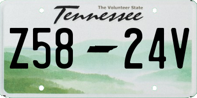 TN license plate Z5824V