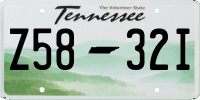 TN license plate Z5832I