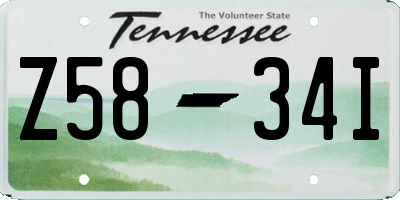 TN license plate Z5834I