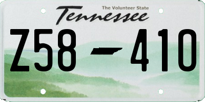 TN license plate Z5841O