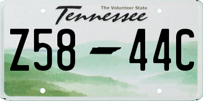 TN license plate Z5844C