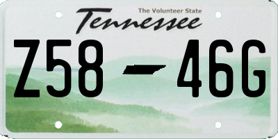 TN license plate Z5846G