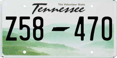 TN license plate Z5847O