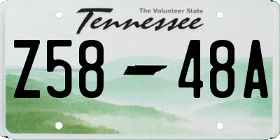 TN license plate Z5848A