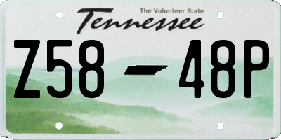 TN license plate Z5848P