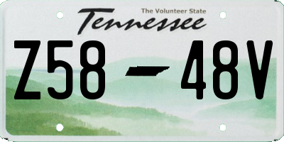 TN license plate Z5848V