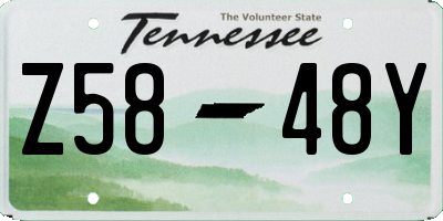 TN license plate Z5848Y