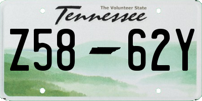 TN license plate Z5862Y