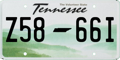 TN license plate Z5866I
