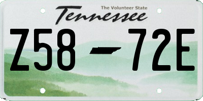TN license plate Z5872E