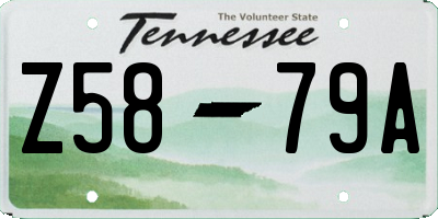 TN license plate Z5879A