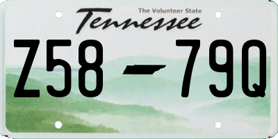 TN license plate Z5879Q