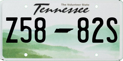 TN license plate Z5882S