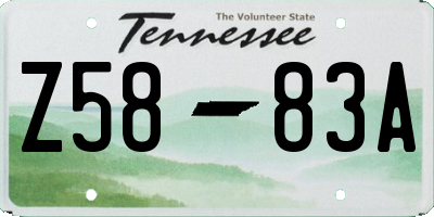 TN license plate Z5883A
