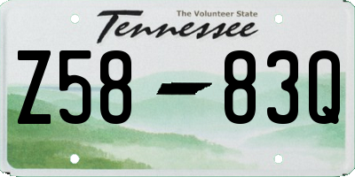 TN license plate Z5883Q