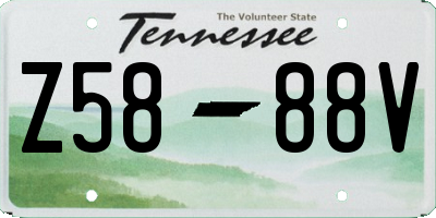 TN license plate Z5888V