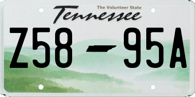 TN license plate Z5895A