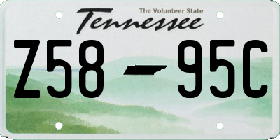 TN license plate Z5895C