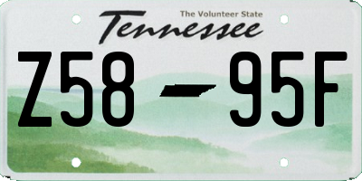 TN license plate Z5895F