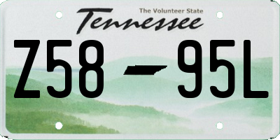 TN license plate Z5895L