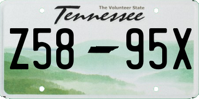 TN license plate Z5895X