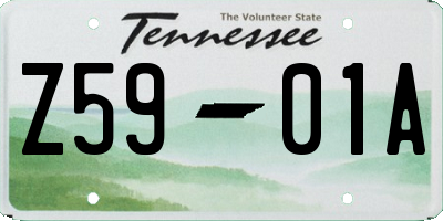 TN license plate Z5901A