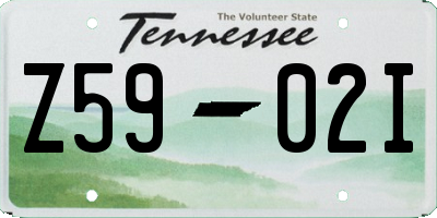 TN license plate Z5902I