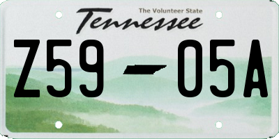 TN license plate Z5905A