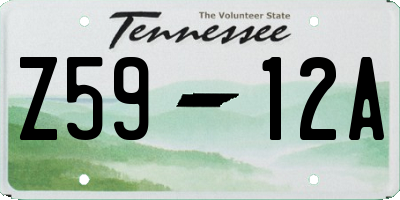 TN license plate Z5912A