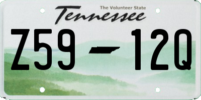 TN license plate Z5912Q