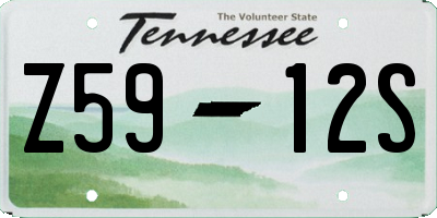 TN license plate Z5912S