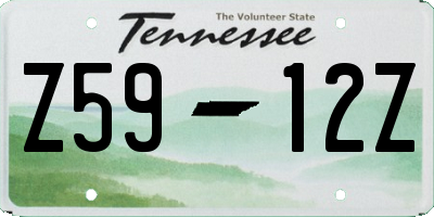 TN license plate Z5912Z
