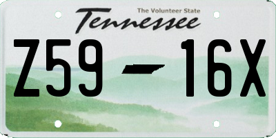 TN license plate Z5916X