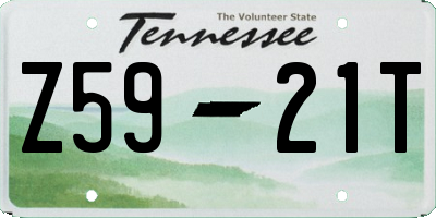 TN license plate Z5921T