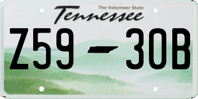 TN license plate Z5930B