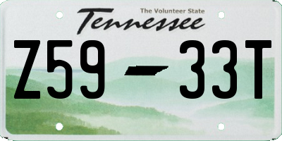 TN license plate Z5933T