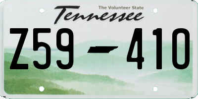 TN license plate Z5941O