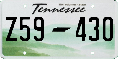 TN license plate Z5943O